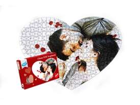 Puzzle v tvare srdca